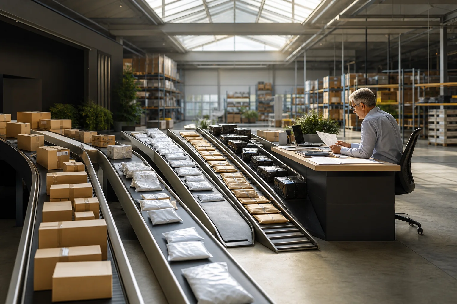 Ecommerce operations desk consolidating revenue from several sales channels