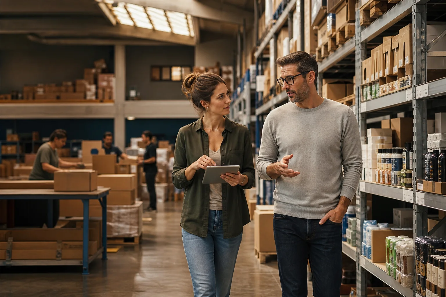 Ecommerce accountant advising a founder inside a growing online retail operation