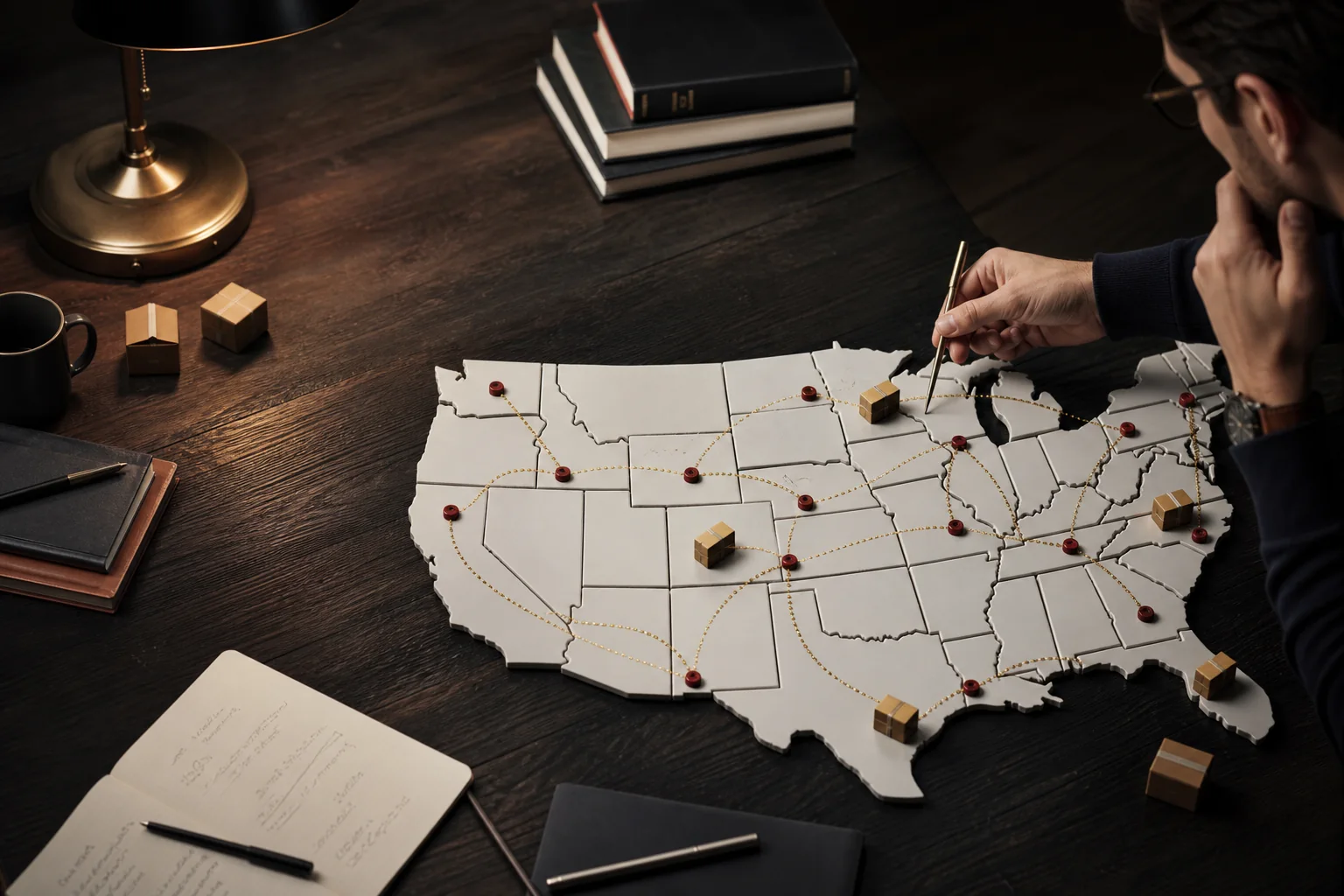 UK ecommerce adviser mapping physical and economic US sales tax nexus