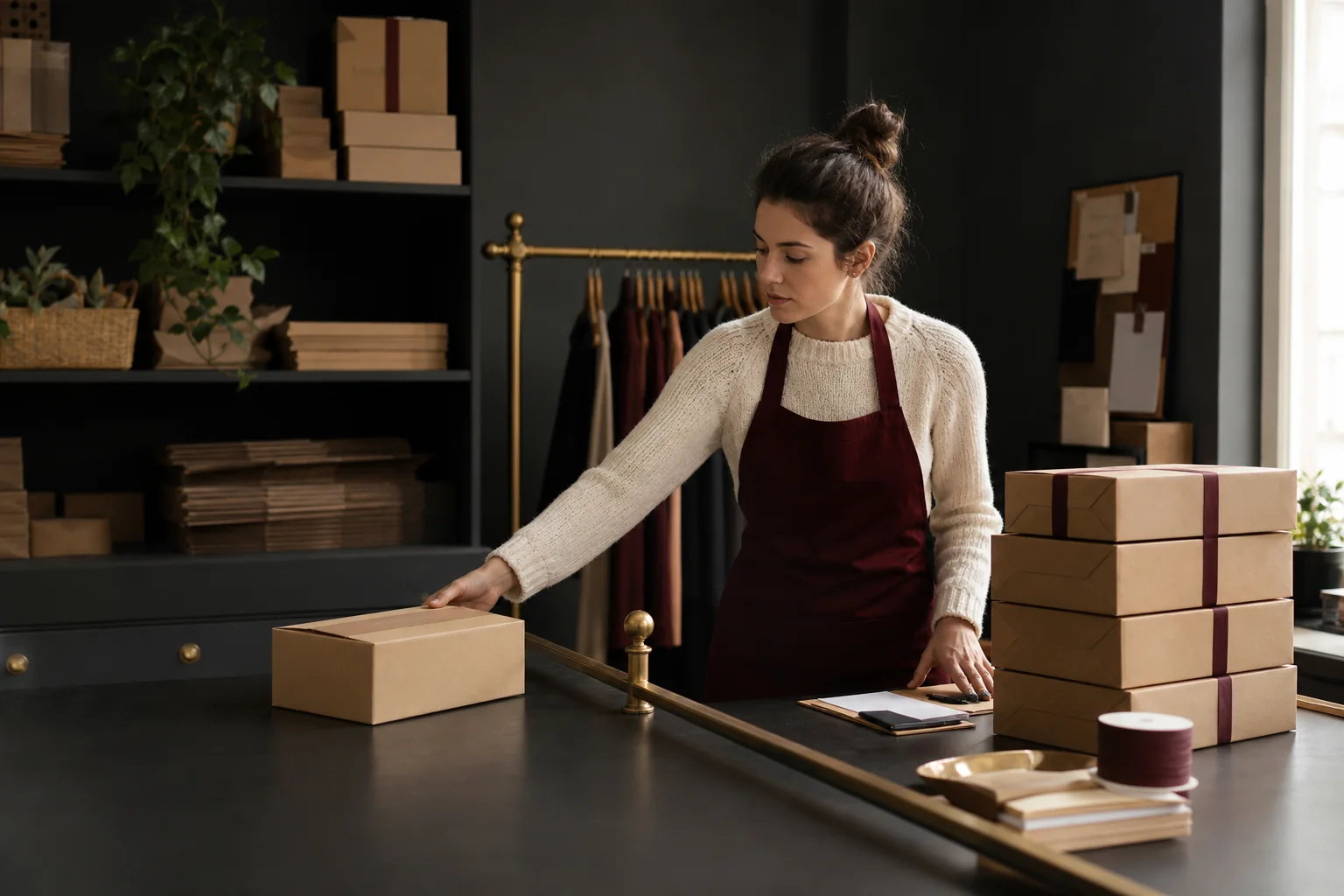 Online shop owner monitoring sales as turnover approaches the VAT threshold